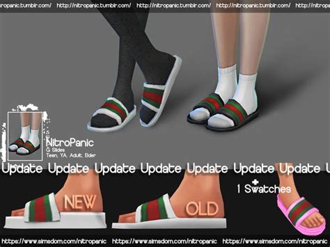 sims 4 gucci slides toddler|sims 4 Gucci store cc.